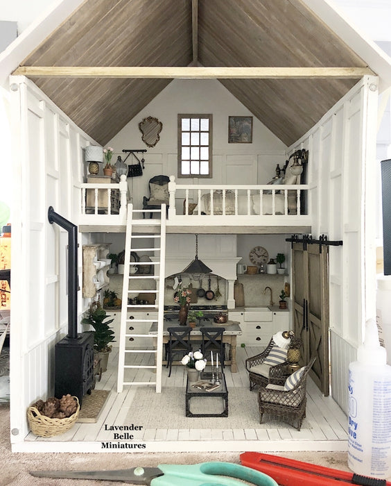 Meadowview Loft Dollhouse - 1:12 scale